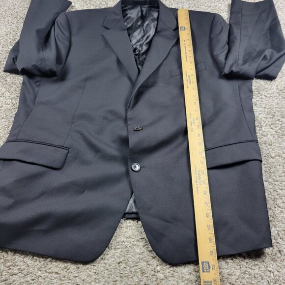 Ralph Lauren Blazer Jacket Mens 50R Black Lined Wool Poly Blend - Picture 5 of 6